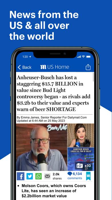 Daily Mail: Breaking News App screenshot #1