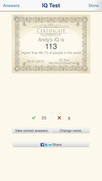IQ Test Pro Captura de pantalla de la aplicación #4