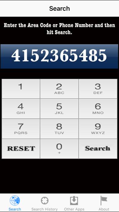 Number Locator App screenshot