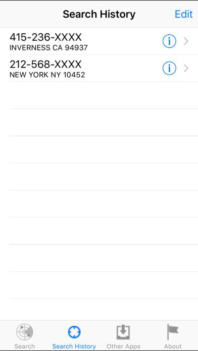 Number Locator App screenshot