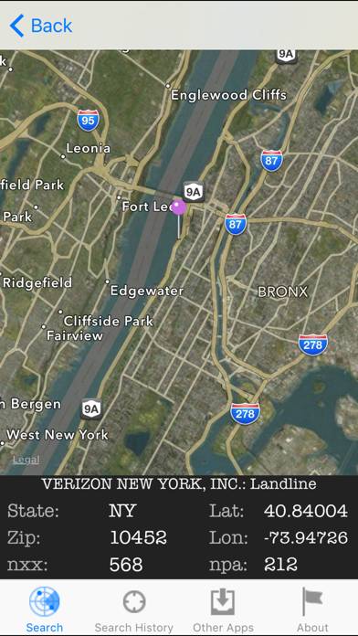 Number Locator App screenshot