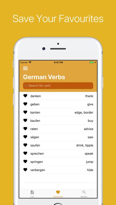 German Verb Conjugator Pro Schermata dell'app #5