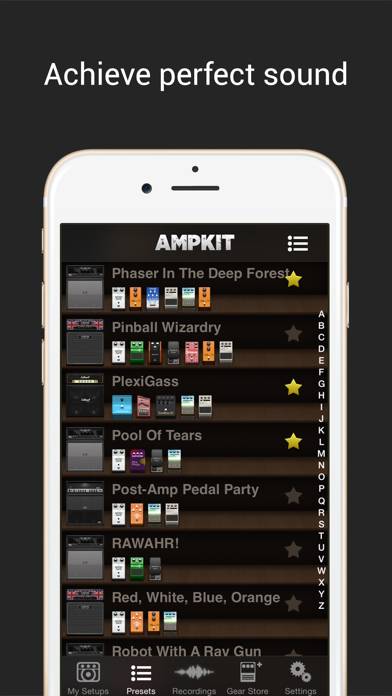 AmpKit plus guitar amps & pedals App skärmdump #4