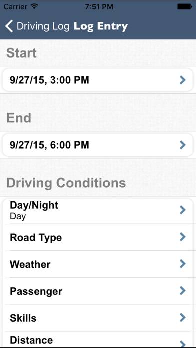 Teen Driving Log App screenshot #3