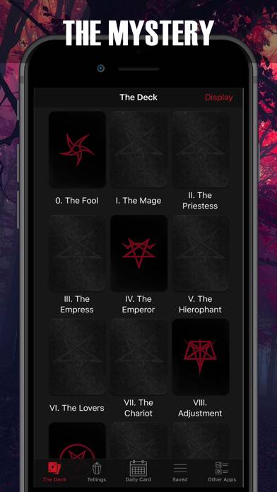 Satanic Tarot for the damned Captura de pantalla de la aplicación #1