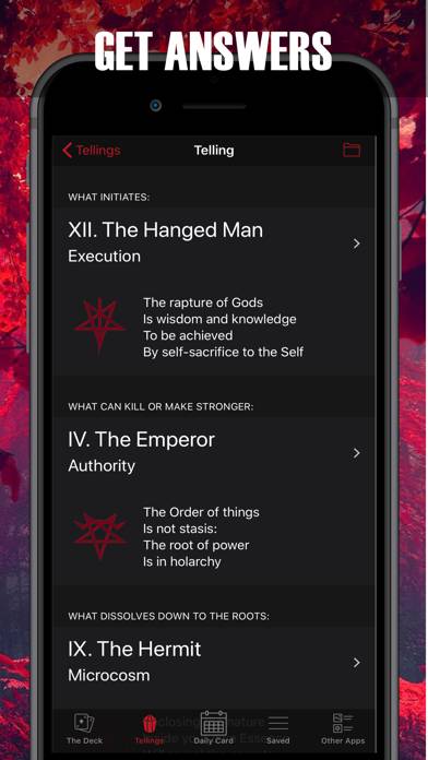 Satanic Tarot for the damned App screenshot #3