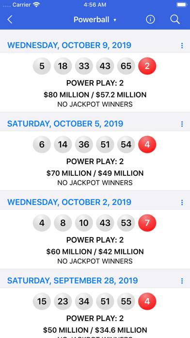 Lotto Results App screenshot #3