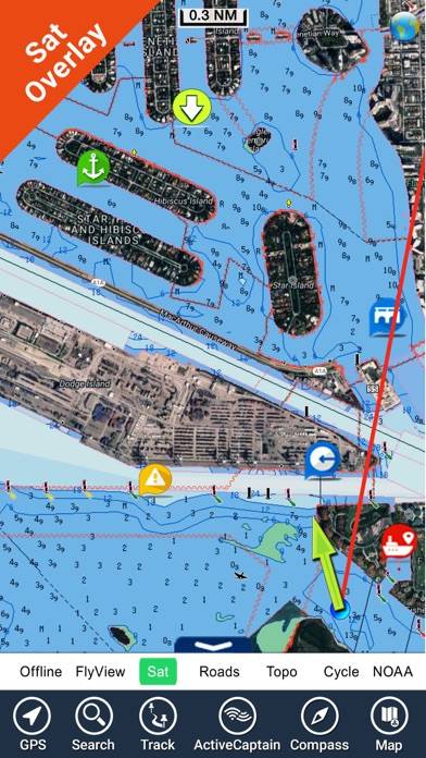 Mediterranean Sea HD GPS Chart immagine dello schermo