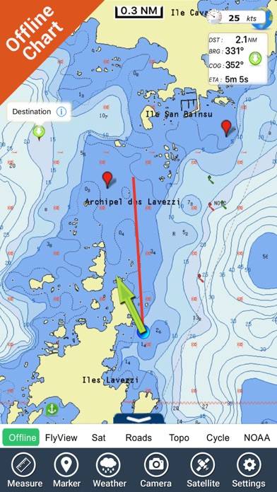Mediterranean Sea HD GPS Chart Schermata dell'app #5