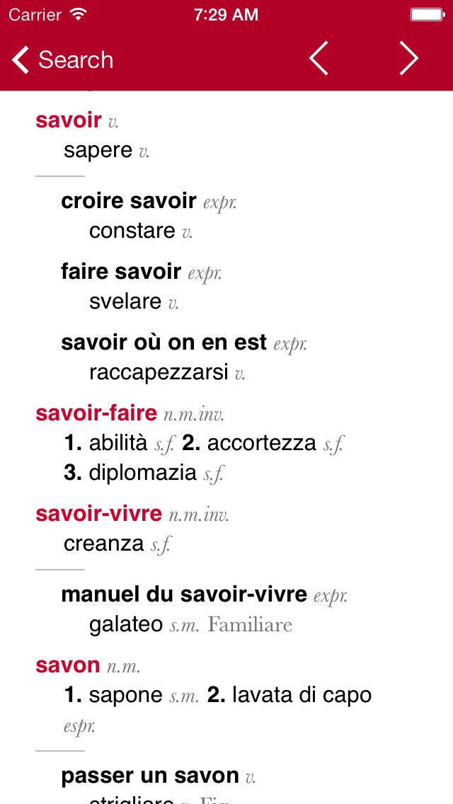Accio: French-Italian Schermata dell'app #2
