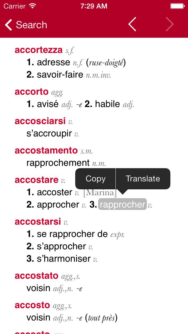 Accio: French-Italian App screenshot #3