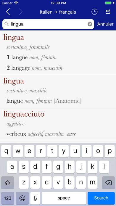 Accio French-Italian App screenshot #1