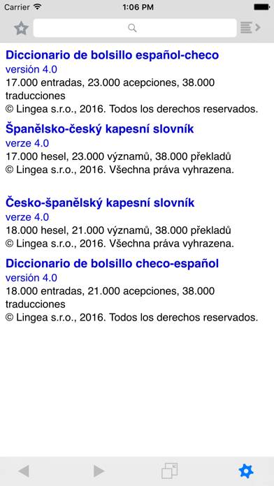 Lingea Španělsko-český kapesní slovník App screenshot #1