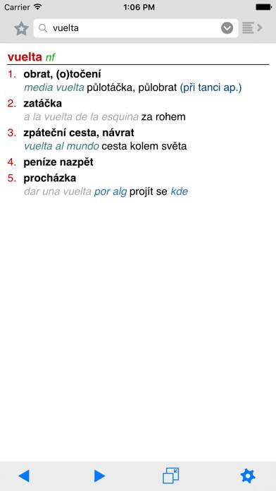 Lingea Španělsko-český kapesní slovník App screenshot #2