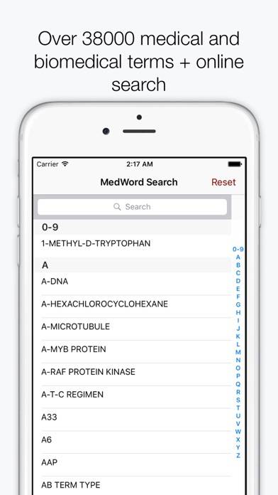 Medical Dictionary and Terminology (AKA MedWords) Schermata dell'app #1