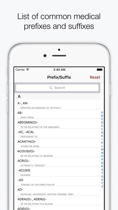 Medical Dictionary and Terminology (AKA MedWords) Schermata dell'app #2