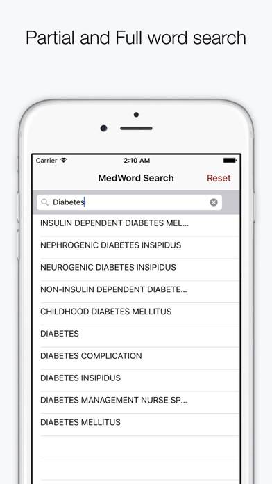 Medical Dictionary and Terminology (AKA MedWords) App screenshot