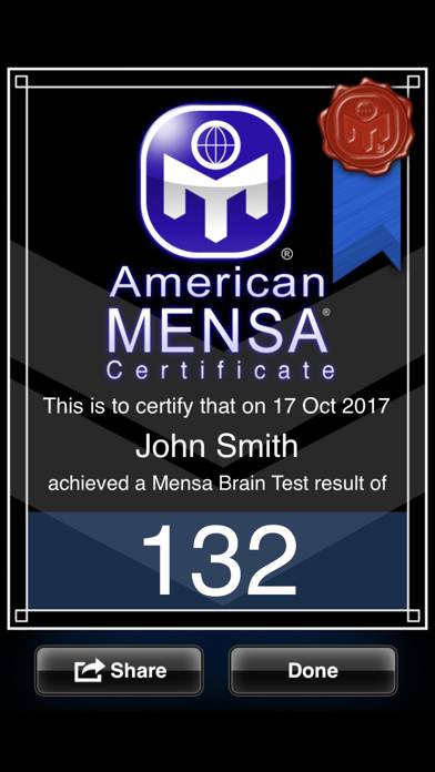 American Mensa Brain Test Captura de pantalla de la aplicación #5