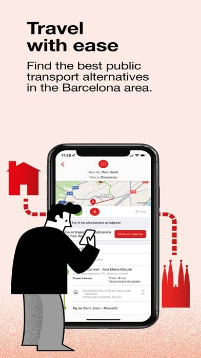 TMB App (Metro Bus Barcelona) Captura de pantalla de la aplicación