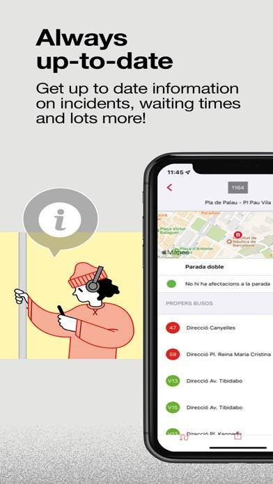 TMB App (Metro Bus Barcelona) Captura de pantalla de la aplicación