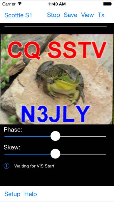 SSTV Slow Scan TV Captura de pantalla de la aplicación #1