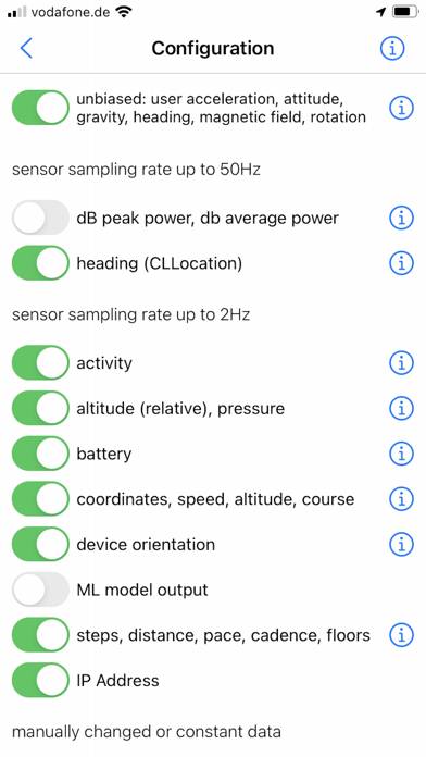 SensorLog Capture d'écran de l'application #5