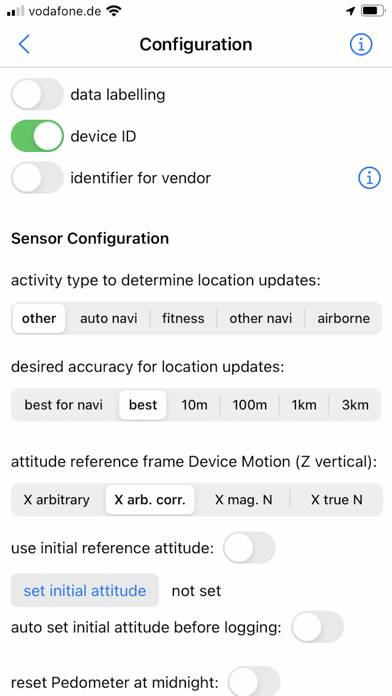 SensorLog Capture d'écran de l'application #6