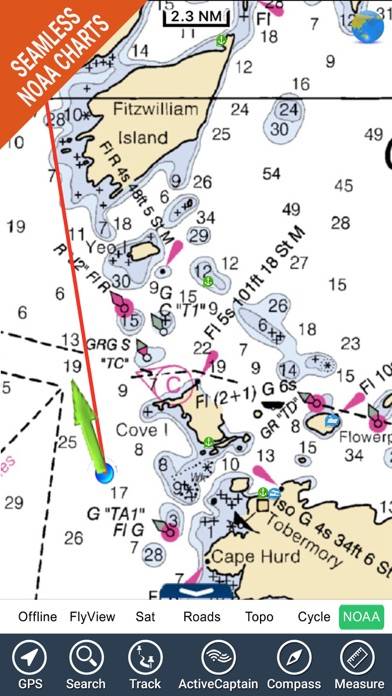 Great Lakes HD Nautical Charts App screenshot