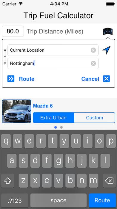 Trip Fuel Calculator App screenshot #2