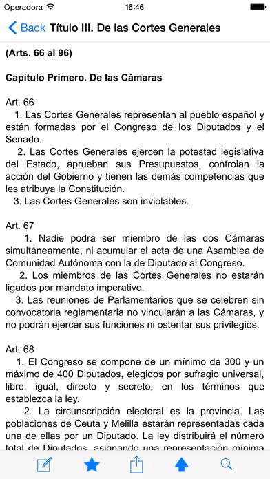 Constitución Española de 1978 Captura de pantalla de la aplicación #2