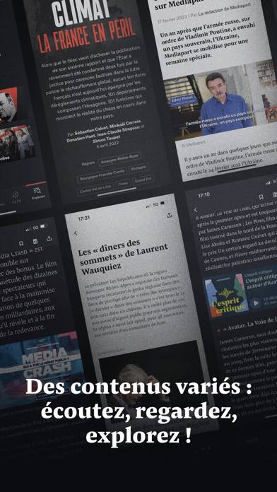 Mediapart, journal indépendant App screenshot #2