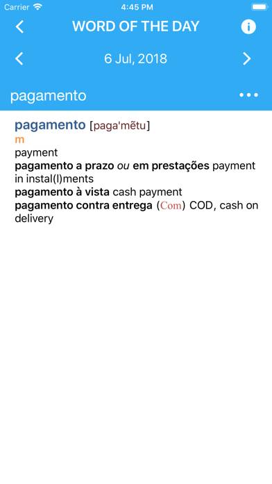Collins Portuguese Dictionary App screenshot #4