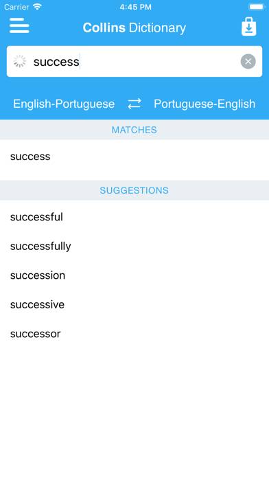 Collins Portuguese Dictionary Capture d'écran de l'application #5