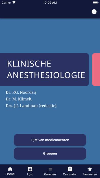 Anesthesiologie medicatie App-Screenshot #1