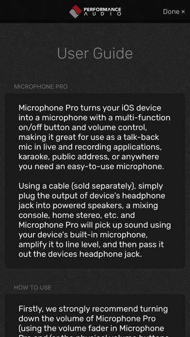Microphone Pro Captura de pantalla de la aplicación #4