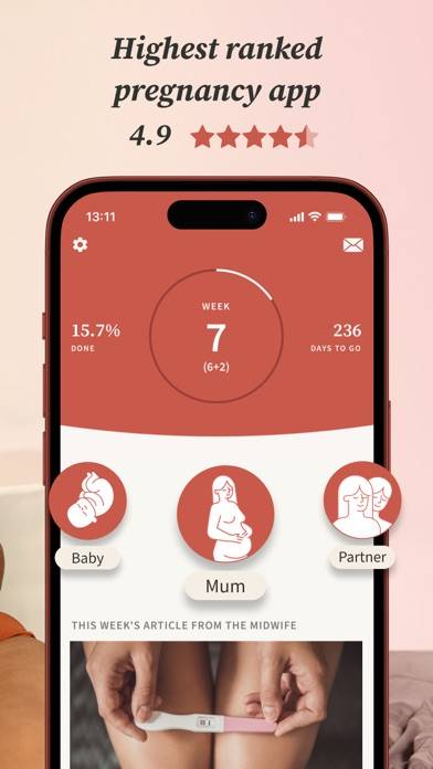 Pregnancy Tracker | Preglife App skärmdump #2