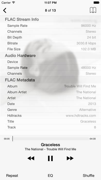 FLAC Player Captura de pantalla de la aplicación #1