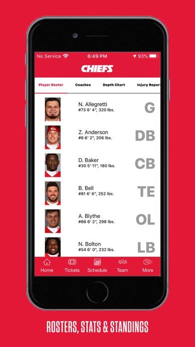 Kansas City Chiefs App-Screenshot #4