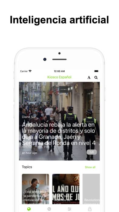 Noticias de última hora España App screenshot
