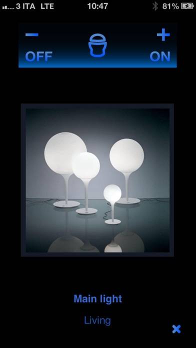 Domotica Schermata dell'app