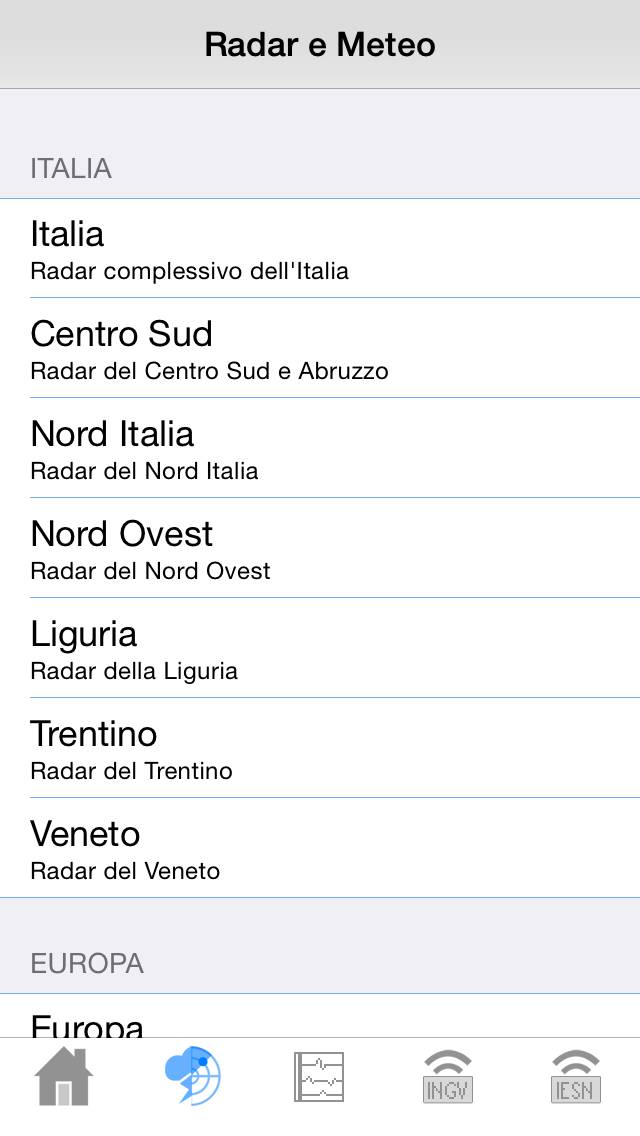 SeisMeteo Pro Schermata dell'app