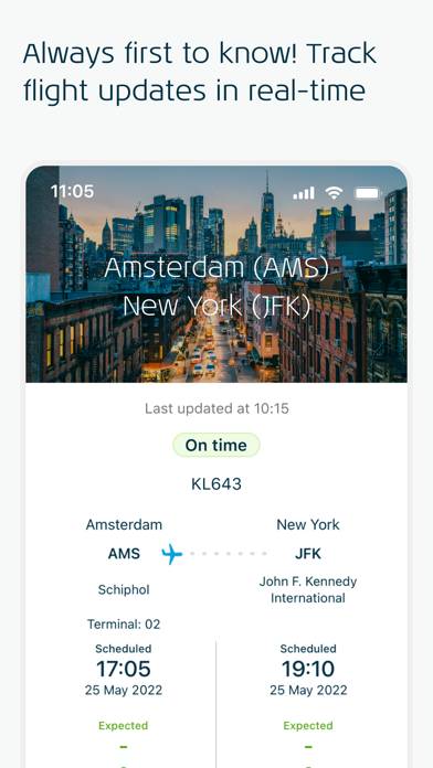 KLM App skärmdump #6