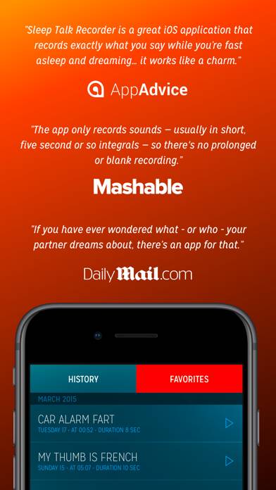 Sleep Talk Recorder App screenshot #1