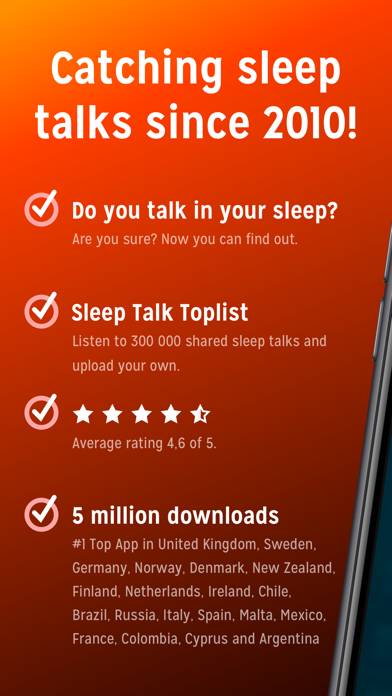 Sleep Talk Recorder Capture d'écran de l'application #2