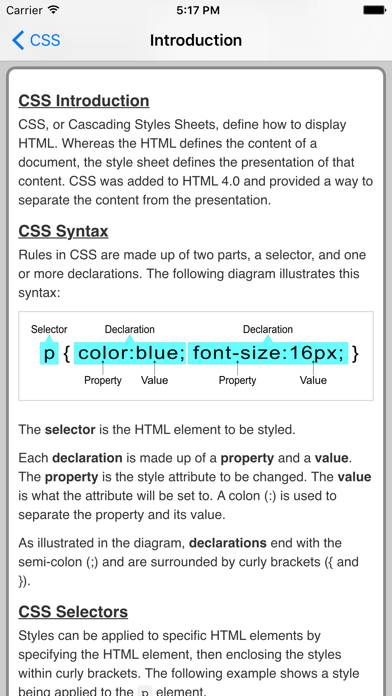 CSS Pro Quick Guide Schermata dell'app #2