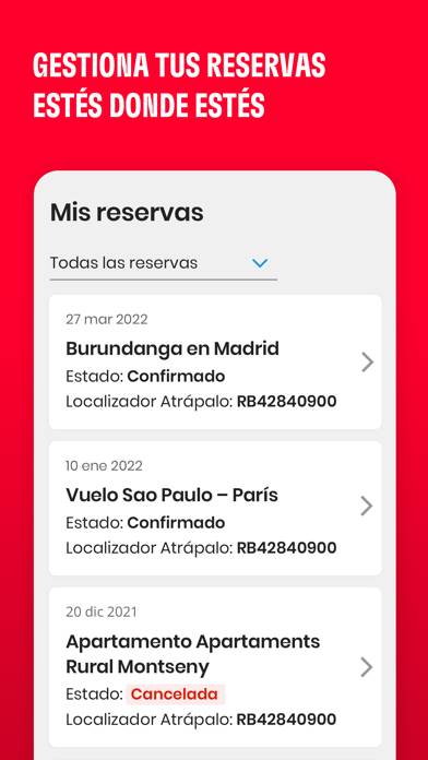 Atrápalo viajes y planes cerca Captura de pantalla de la aplicación