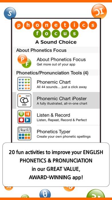 Phonetics Focus Captura de pantalla de la aplicación #1