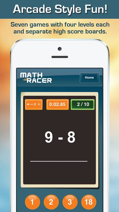 Math Racer Deluxe App screenshot #2