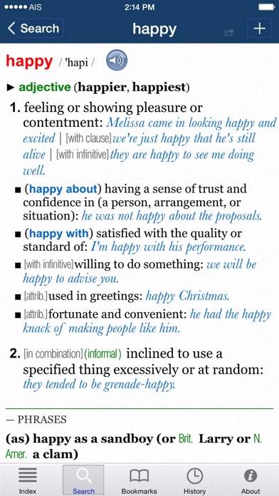 Oxford Dictionary of English. Captura de pantalla de la aplicación #4