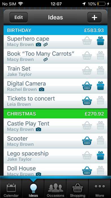 Gift Plan Captura de pantalla de la aplicación #4